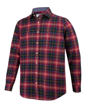 Matte Finish Hoggs of Fife Pitmedden Flannel Check Shirt