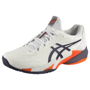 Asics Men's Court FF 3 - White/Greyish Purple Step Support High Impact Support