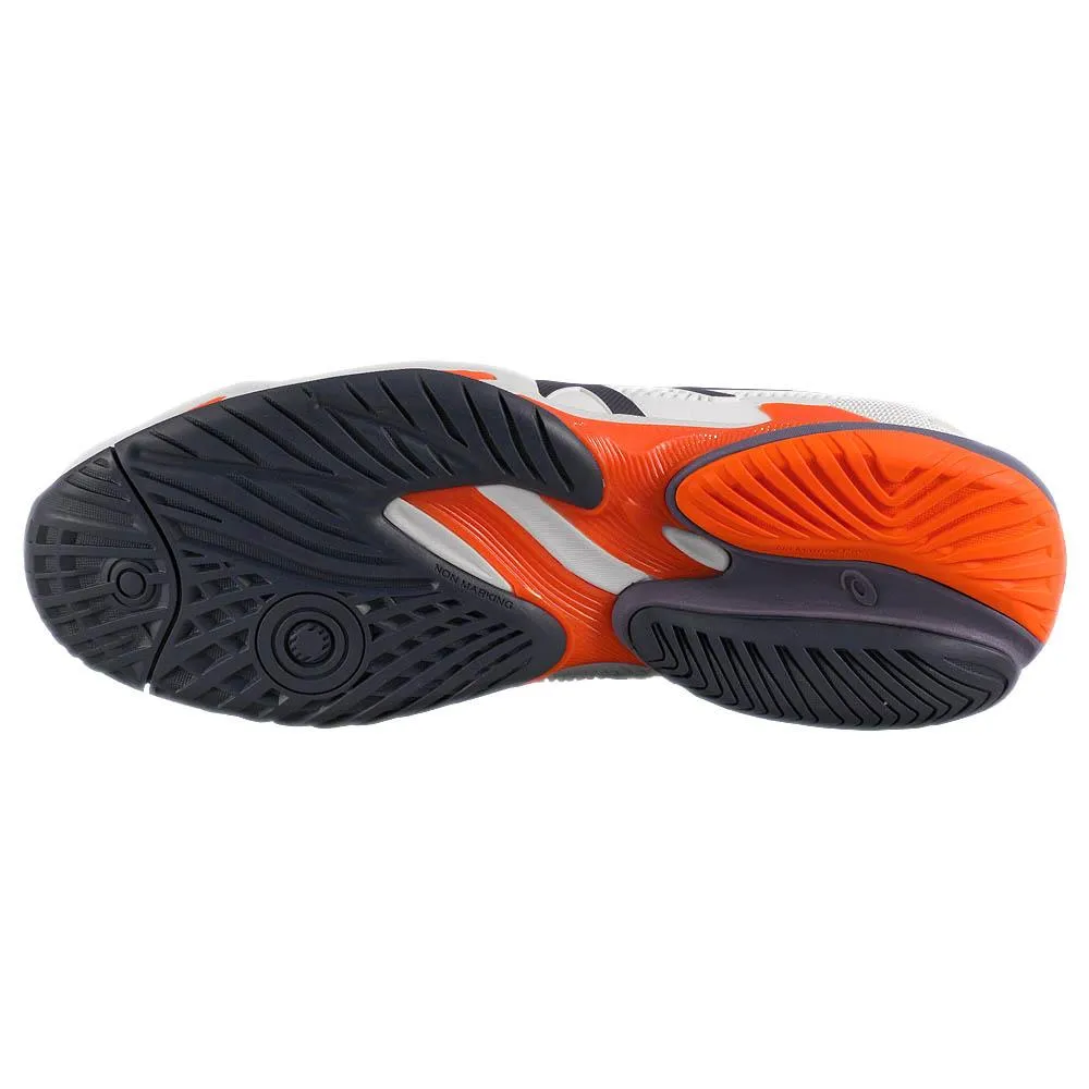 Asics Men's Court FF 3 - White/Greyish Purple Dynamic Fit Collar Breathable Material