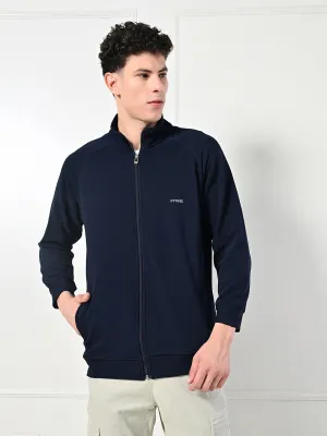 Winter Apparel Mesh Glow Athletic Stretch Jacket - Navy Blue
