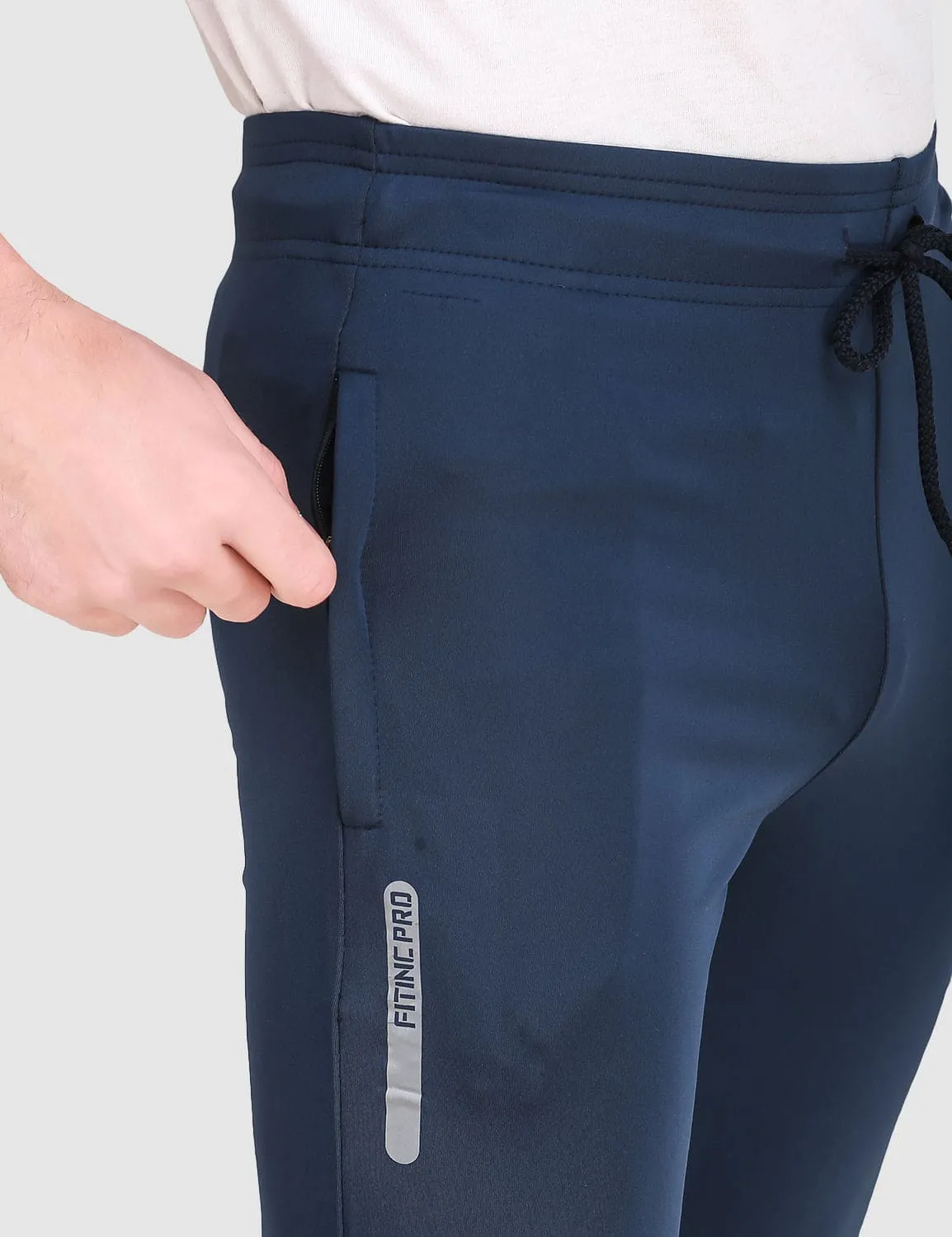 Pro-Flex Slim Fit Track Pant - Navy Blue Soft Design LightweightInsulation