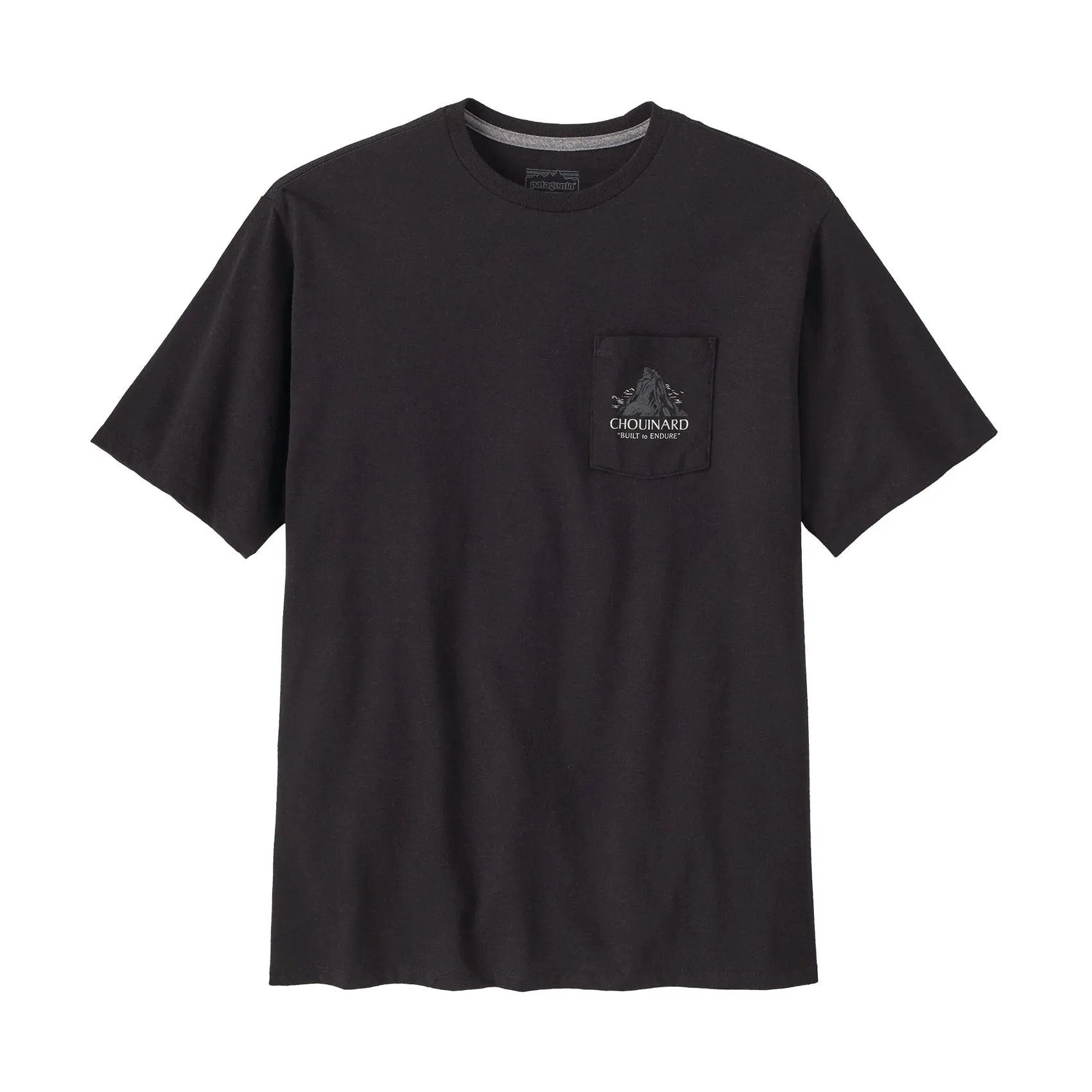 Mens Patagonia Chouinard Crest Pocket Responsibili-Tee Anti Static Treatment Anti-static