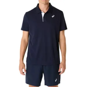 Floral Print Chill Design Asics Court Mens Polo - Midnight