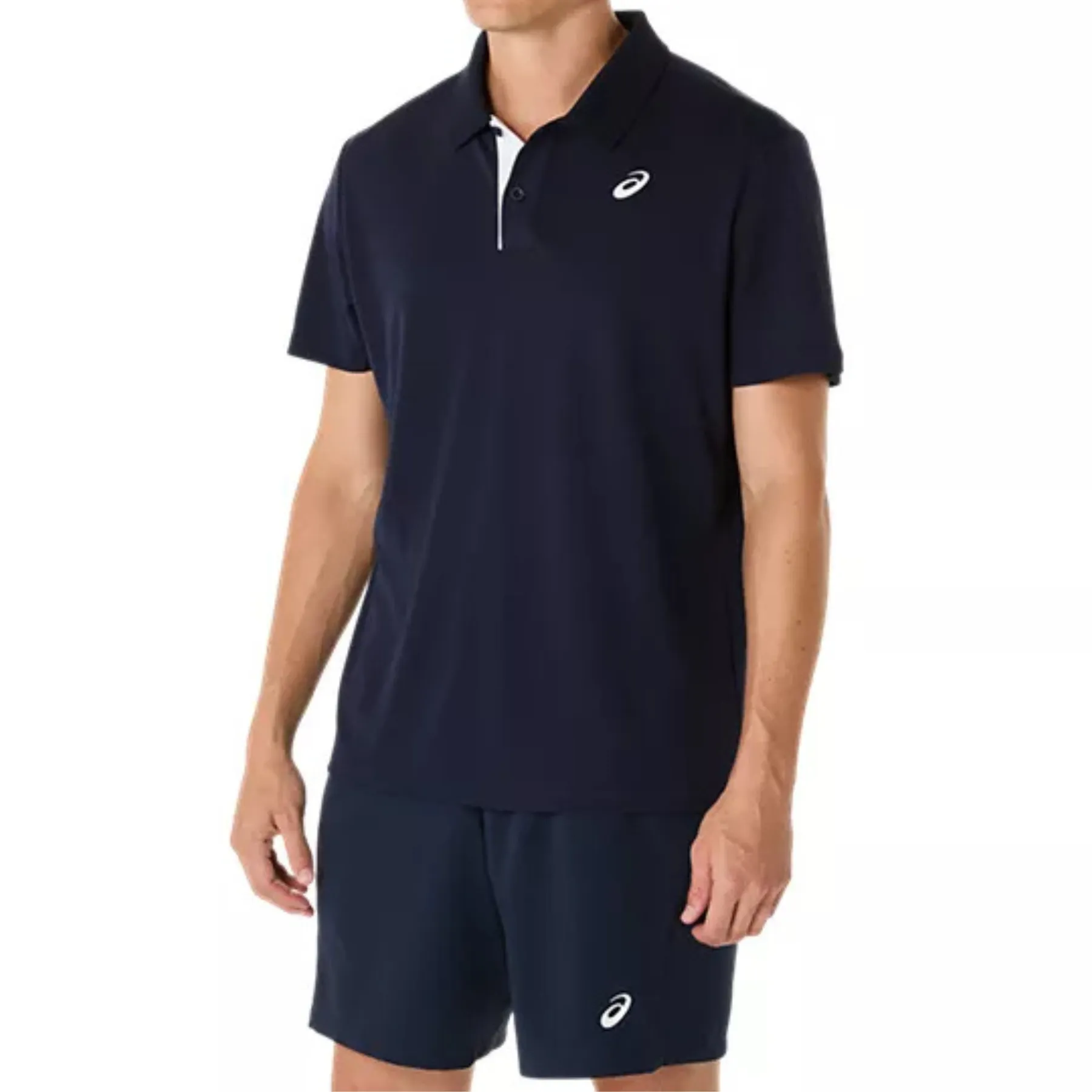 Asics Court Mens Polo - Midnight Athletic Wear Casual Day Wear