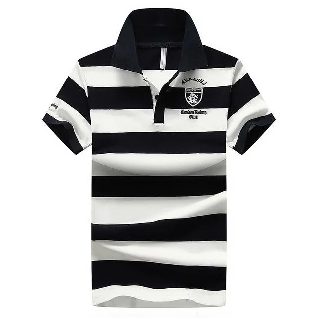 West Louis? Summer Breathable Striped Polo Travel Essential