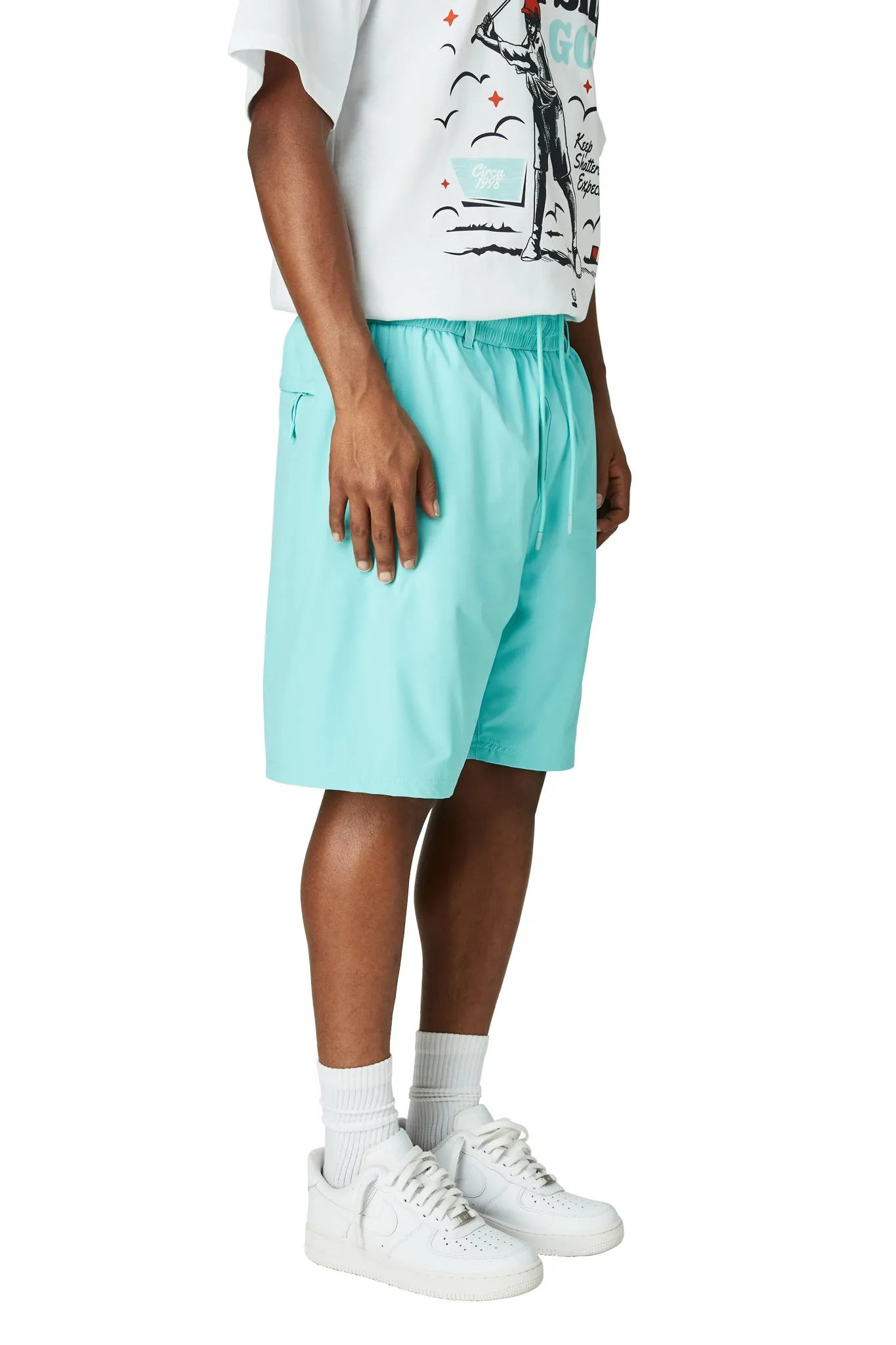 Non Restrictive Waistband Crossover Short