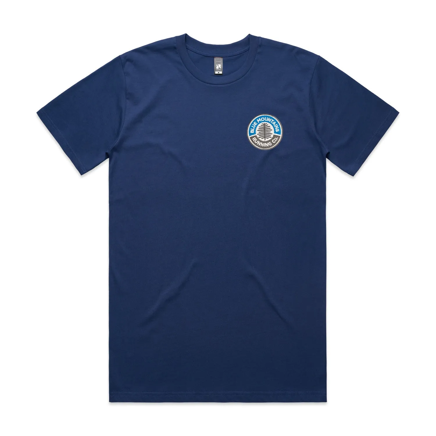Comfy Wardrobe Mens Blue Mountains Running Co Embroidered Tee