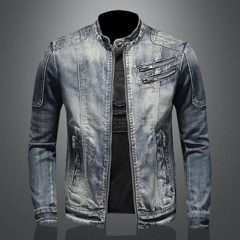 Ventilated Back Panels West Louis? Stand Collar Style Zipper Jacket