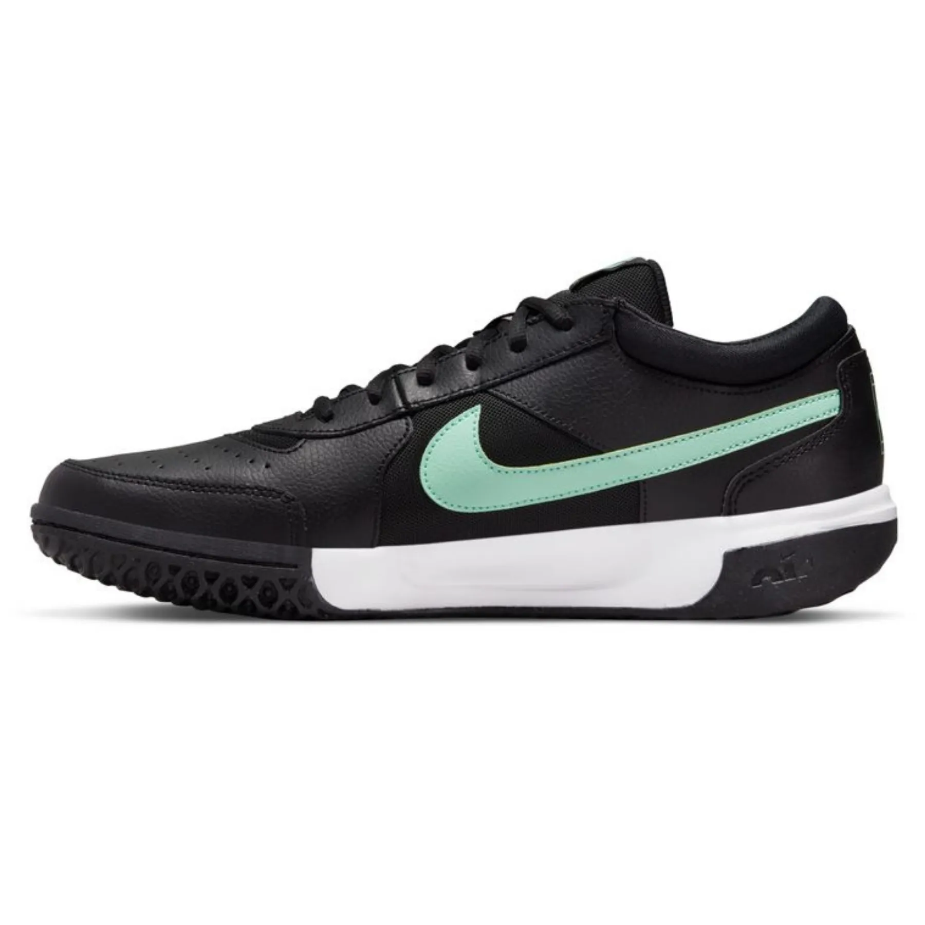 Nike Court Zoom Lite 3 Men's Hard Court Tennis Shoes - Black/Mint Active Adults
