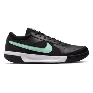 Nike Court Zoom Lite 3 Men's Hard Court Tennis Shoes - Black/Mint Non Restrictive Fit Ankle Collar Padding