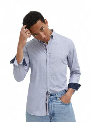 Comfort Wear Youth fashion Men's Printed Chemise,Light Grey