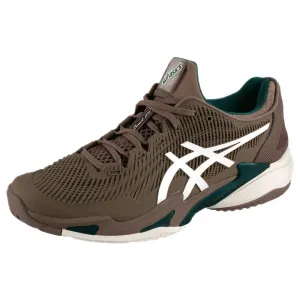 All Day Hyperboloid Tread Pattern Asics Men's Court FF 3 - Taupe Grey/White