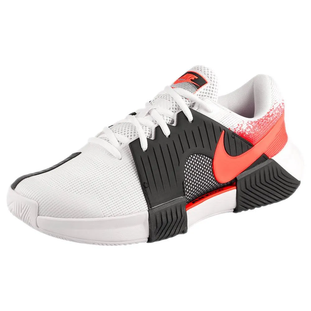 Weightless Frame Ventilation Port System Nike Men's Air Zoom GP Challenge 1 - White/Hot Lava