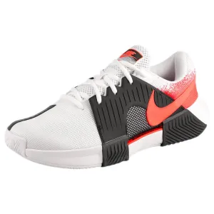Weightless Frame Ventilation Port System Nike Men's Air Zoom GP Challenge 1 - White/Hot Lava