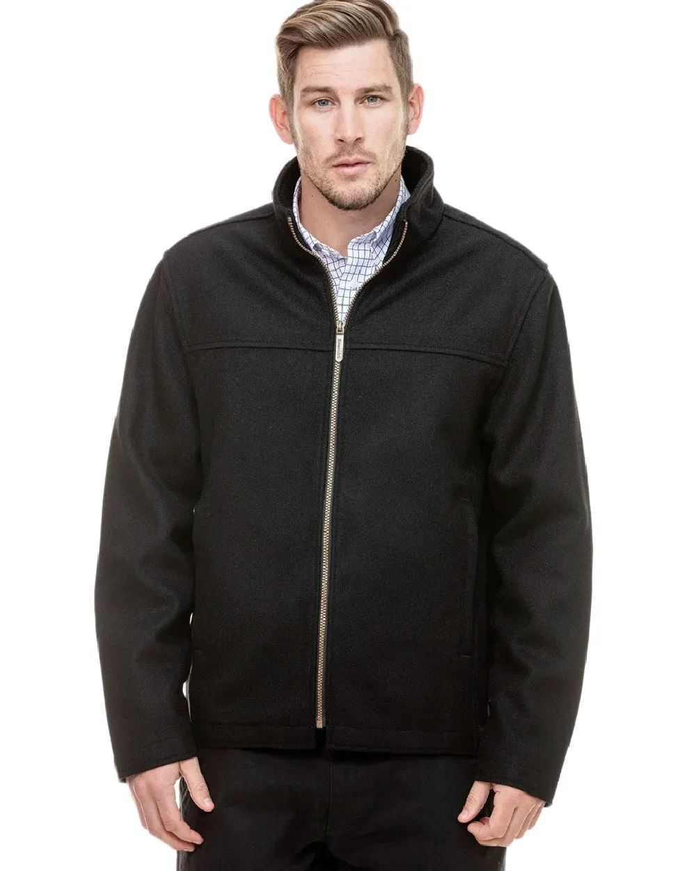 Swanndri Mens Falcon Wool Jacket RollUp Sleeves Layer Light