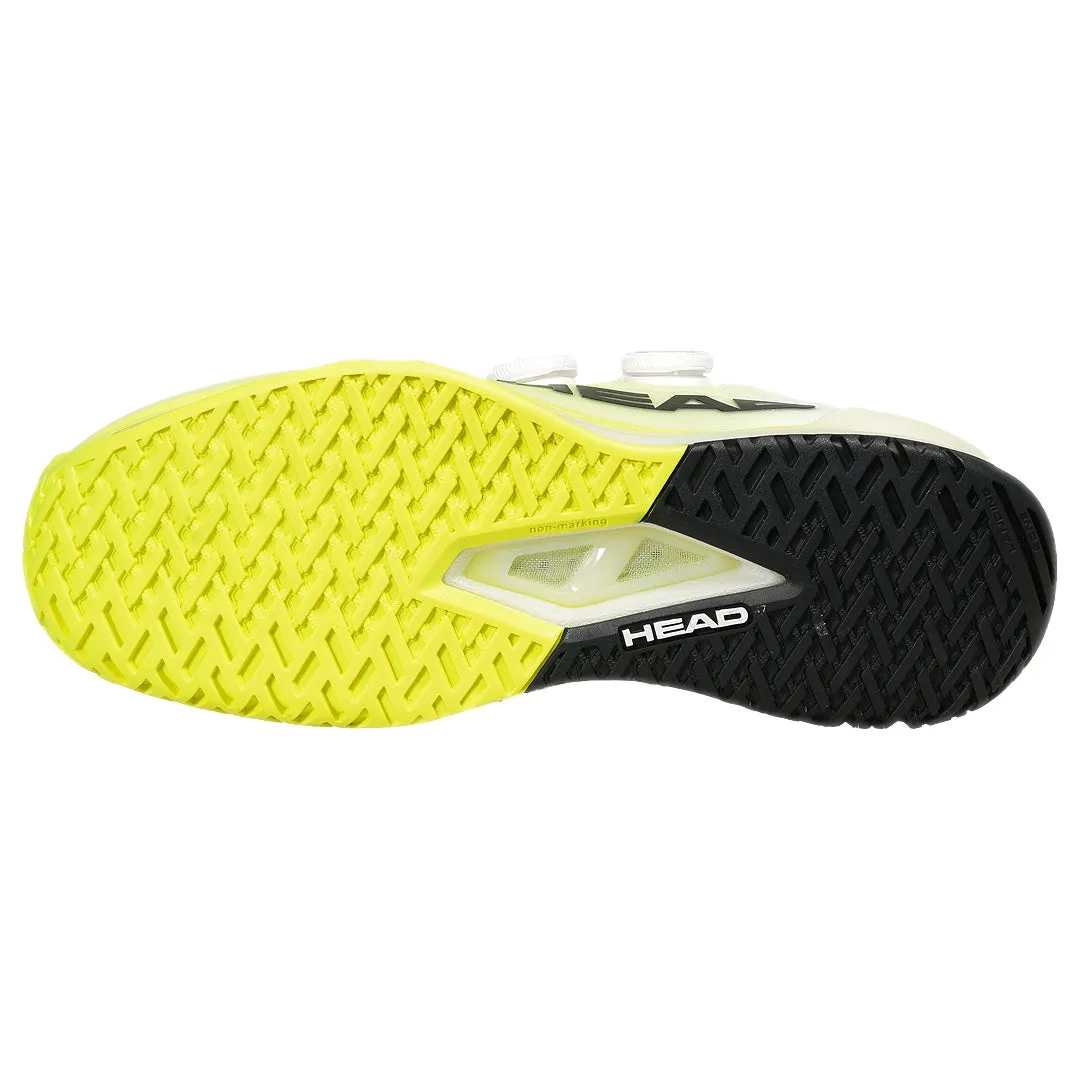 Lightweight Outsole Unit Head Men's Endure Pro BOA - White/Yellow