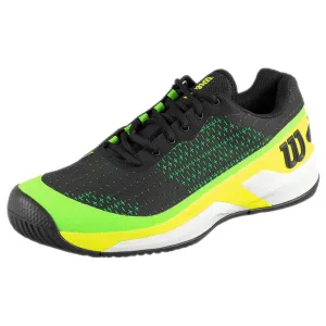 Moisture Wicking Lining Energy return sole Wilson Men's Rush Pro Extra Duty - Black/Green Gecko