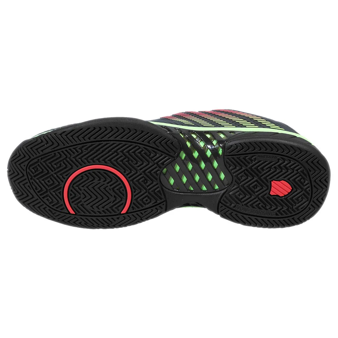 K-Swiss Men's Hypercourt Express 2 - Black/Soft Neon Green Lightweight Design