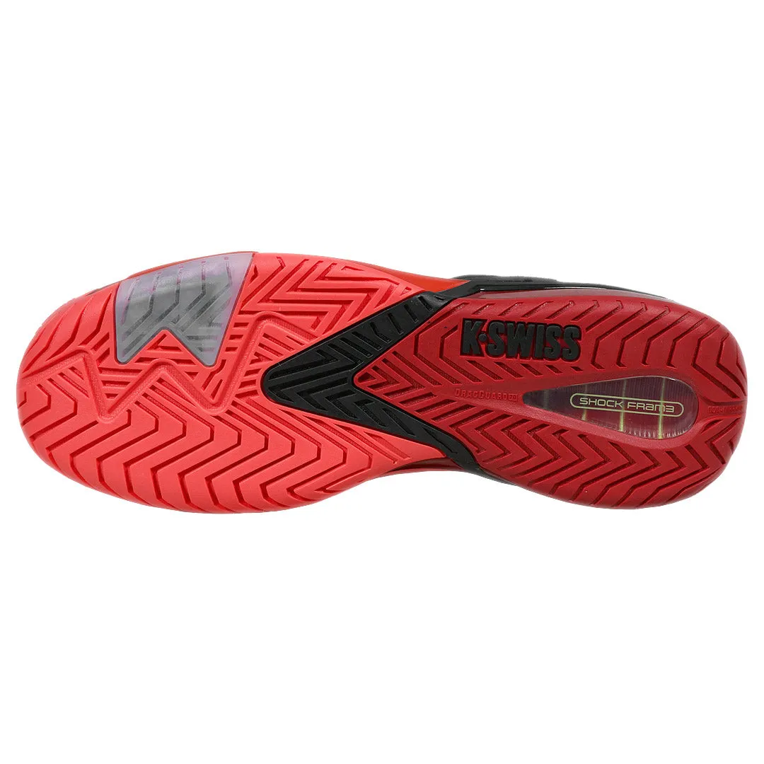 Orthopedic Design K-Swiss Men's Ultrashot 4 - Black/Neon Lava