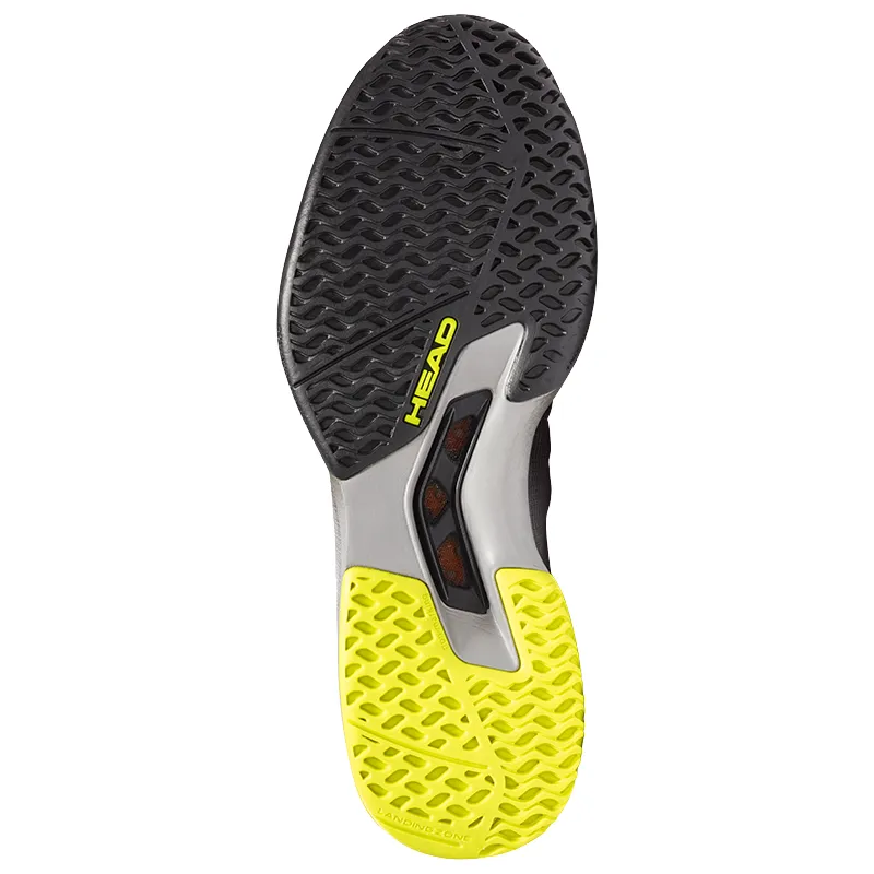 Head Sprint 3.0 SF Tennis Shoes - Black/Yellow Breathable mesh upper Shock Dispersing