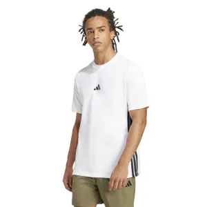 skinny but not tight Trendy Comfort Adidas Mens Essentials 3-Stripe Tee