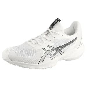 Asics Men's Solution Speed FF 3 - White/Black Moisture Wicking Lining Silicone Grip Strips