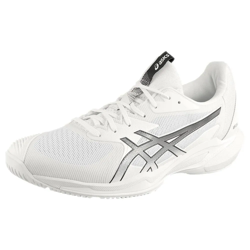 Asics Men's Solution Speed FF 3 - White/Black Moisture Wicking Lining Silicone Grip Strips
