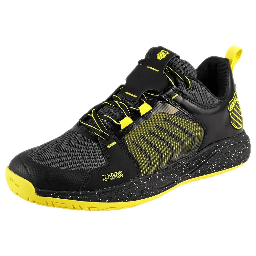 K-Swiss Men's Ultrashot Team - Black/Tennis Yellow Speed Focus Flexible Arch