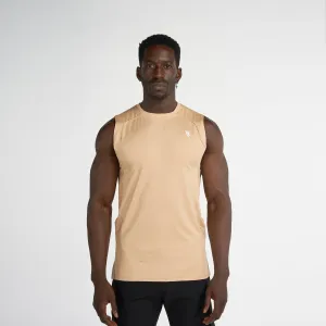 Daily Outfit Style Casual Layer Sleeveless T-Shirt - Pastel Yellow