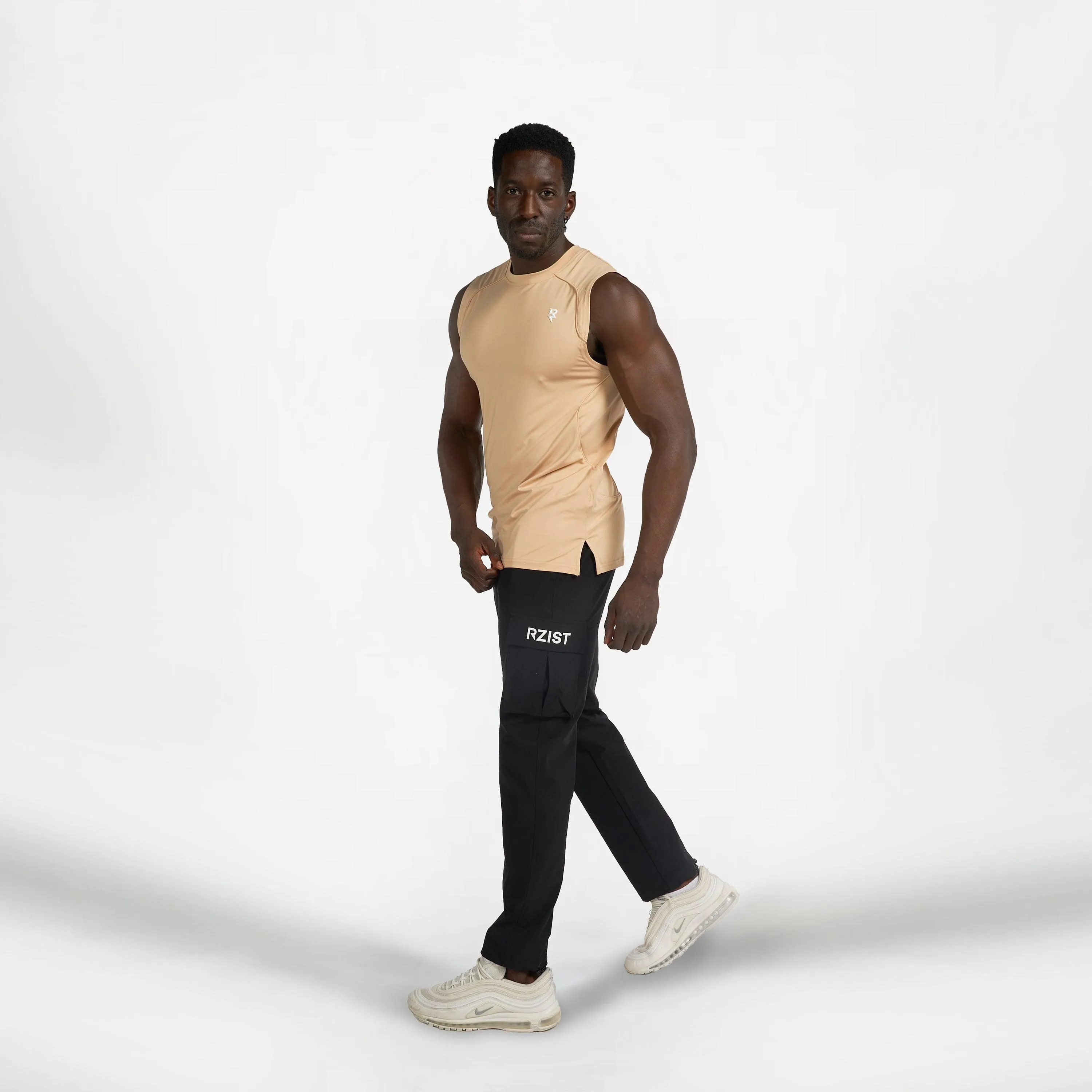 Smart Casual Look Sleeveless T-Shirt - Pastel Yellow