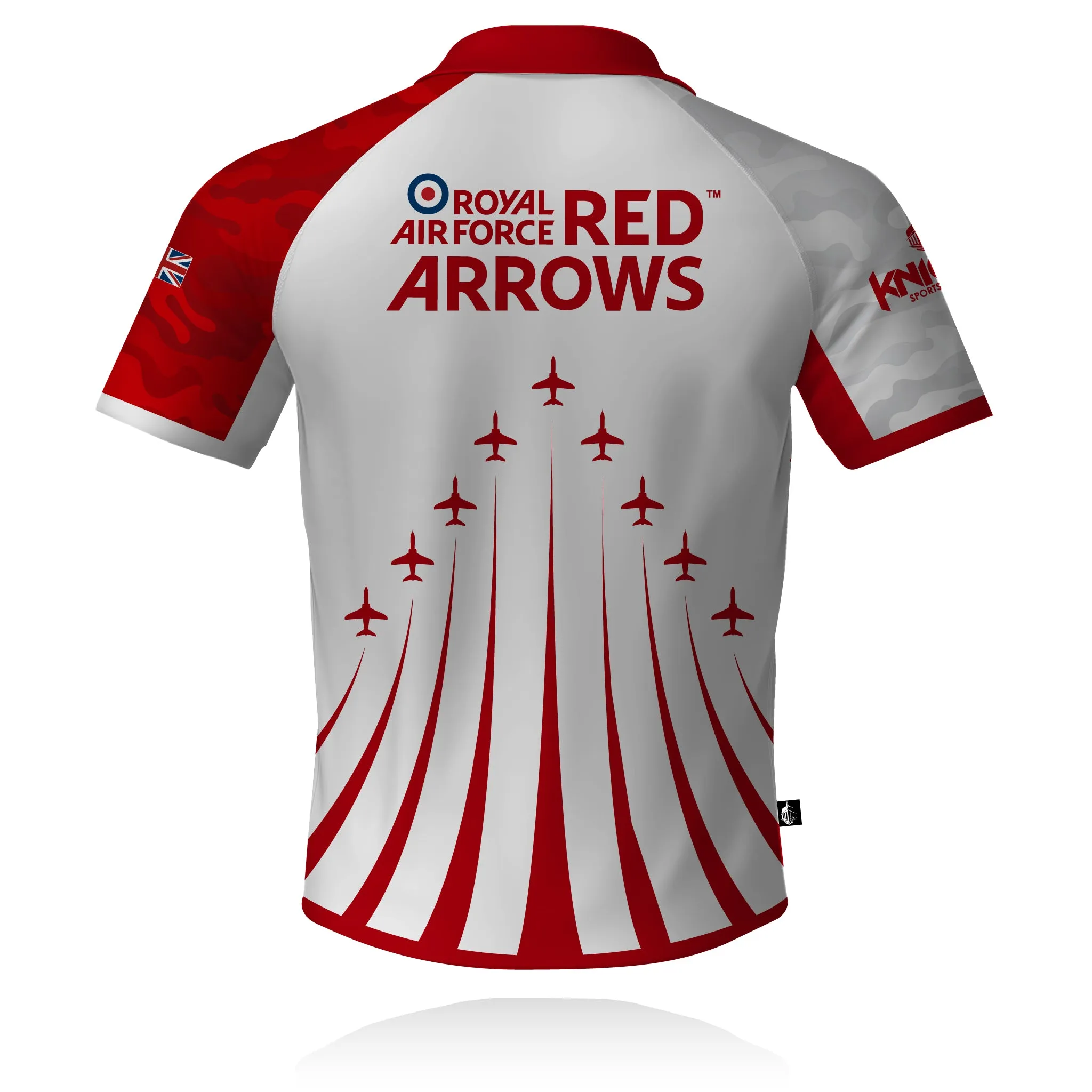 Stylish Shirt Red Arrows 2025 V3 (White) - Tech Polo