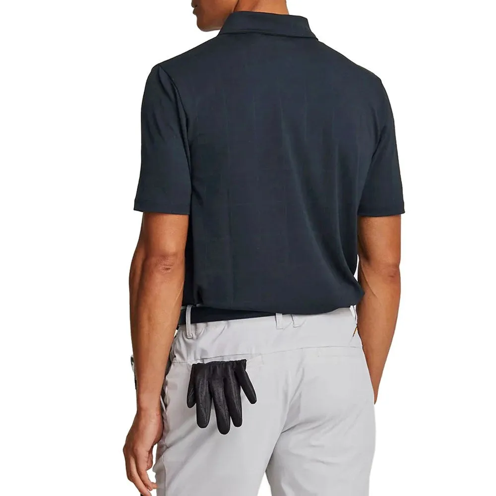 Lyle & Scott Golf Grid Polo Shirt - Dark Navy Cozy Top