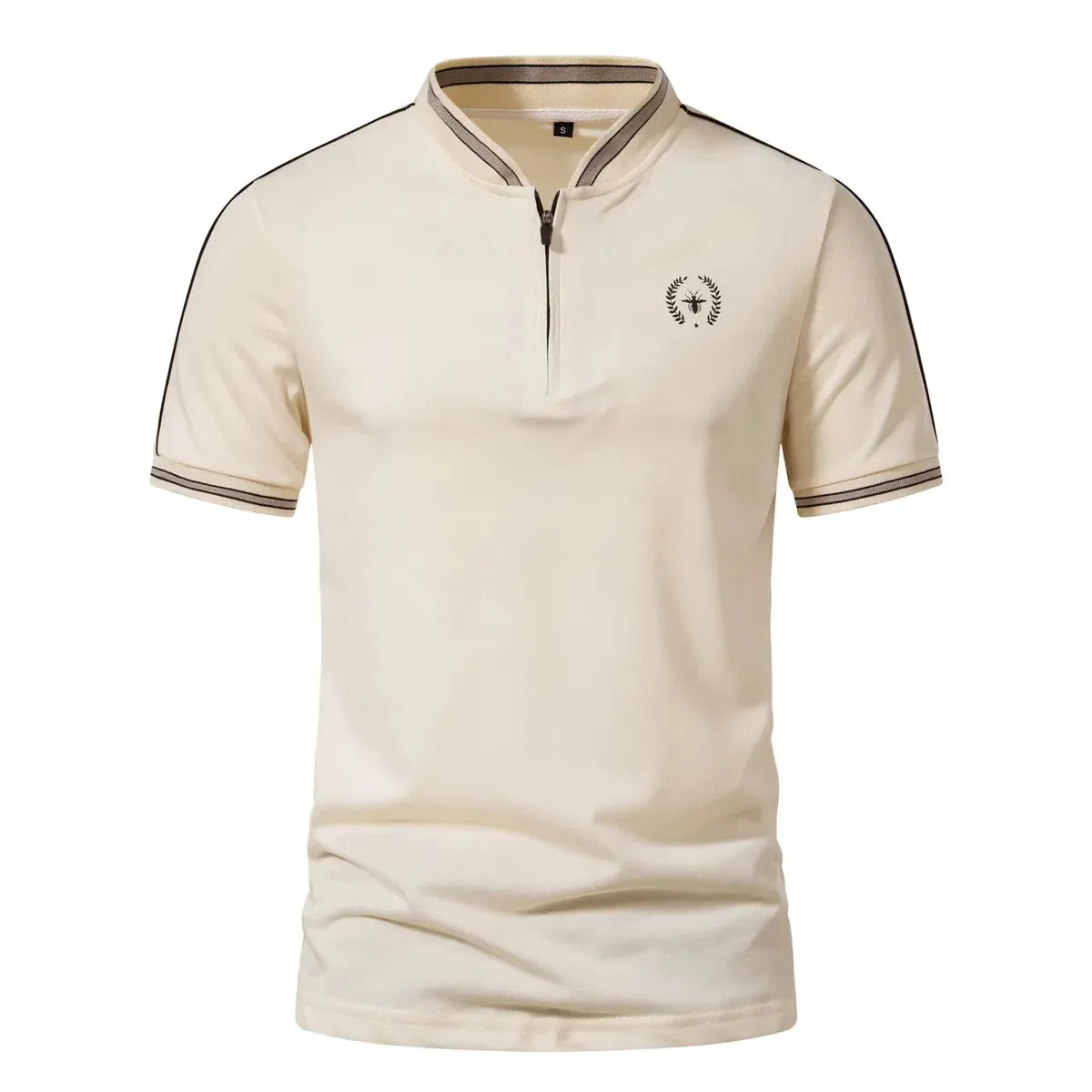 West Louis? Summer Half Open Neck Polo Shirts Classic Look Fashionable Design
