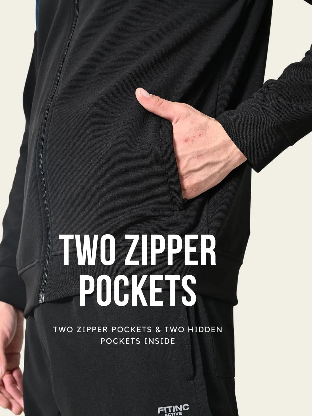 All-Season Black Durable Jacket VersatileCuff FrictionReducing Lining