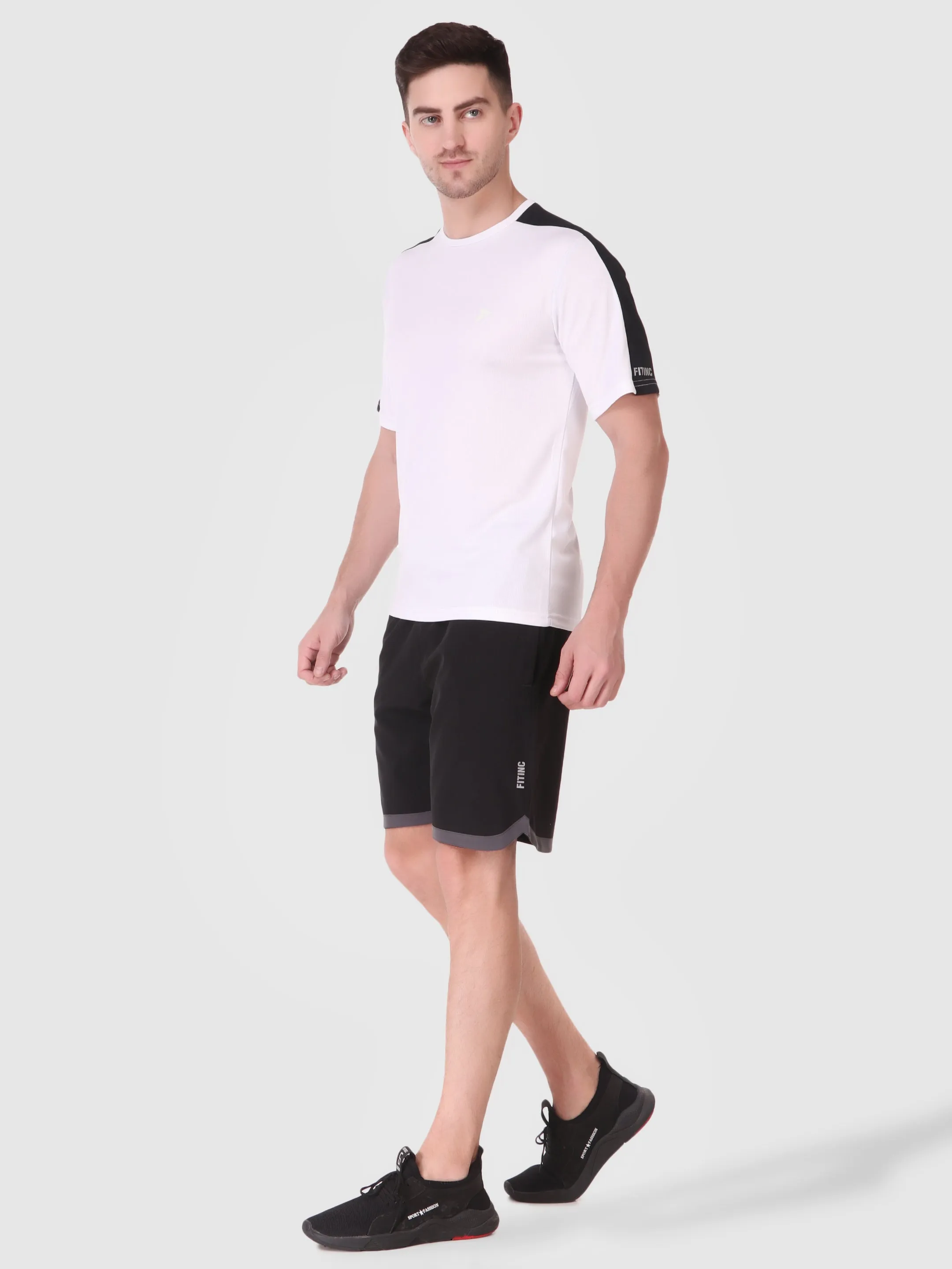 Concert wear Men's Securely Pocketed Active Shorts - Black