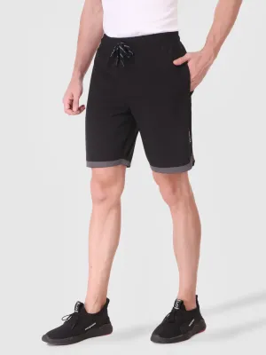 Quick Fit Style Men's Securely Pocketed Active Shorts - Black