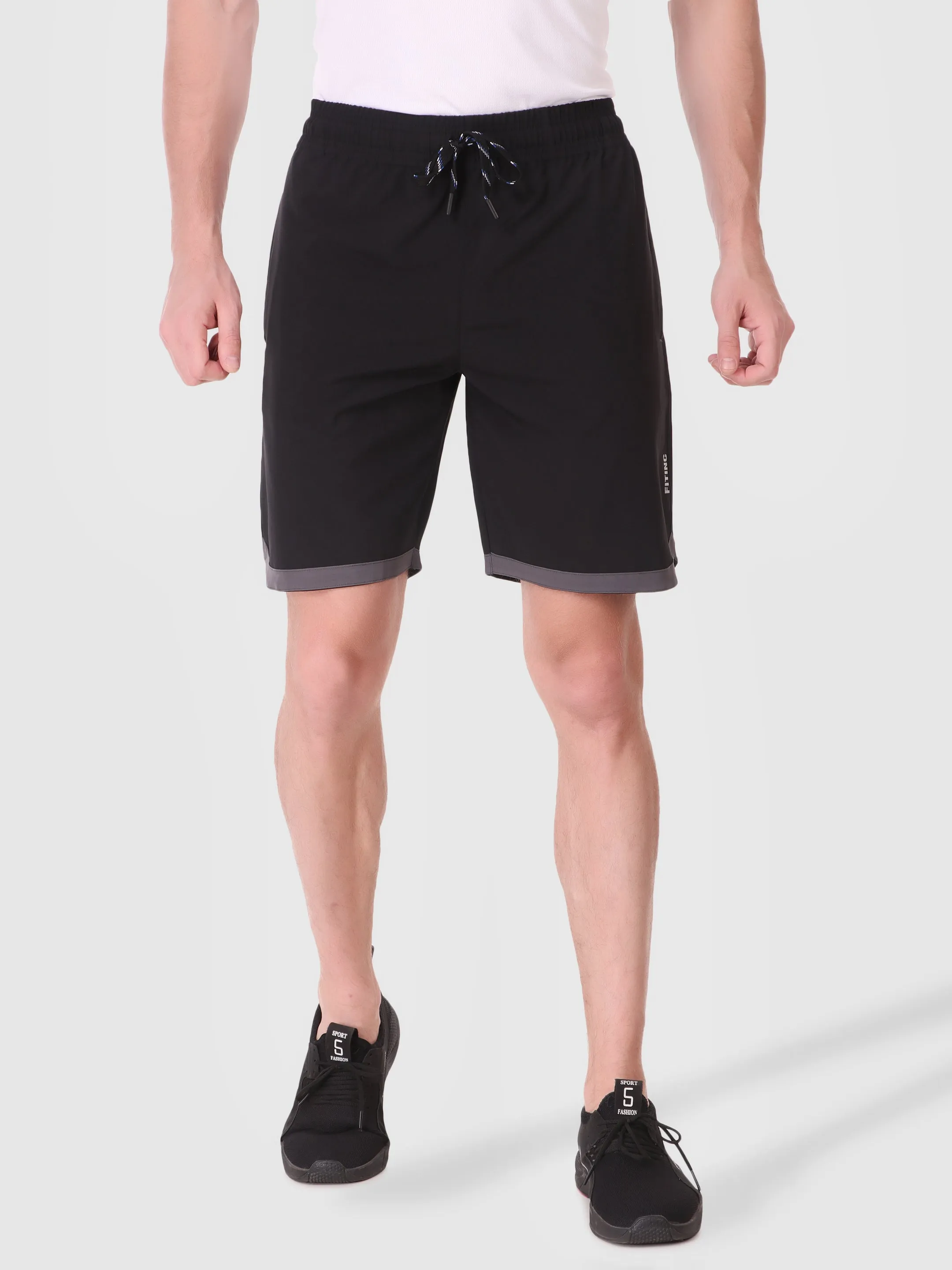 Men's Securely Pocketed Active Shorts - Black watch