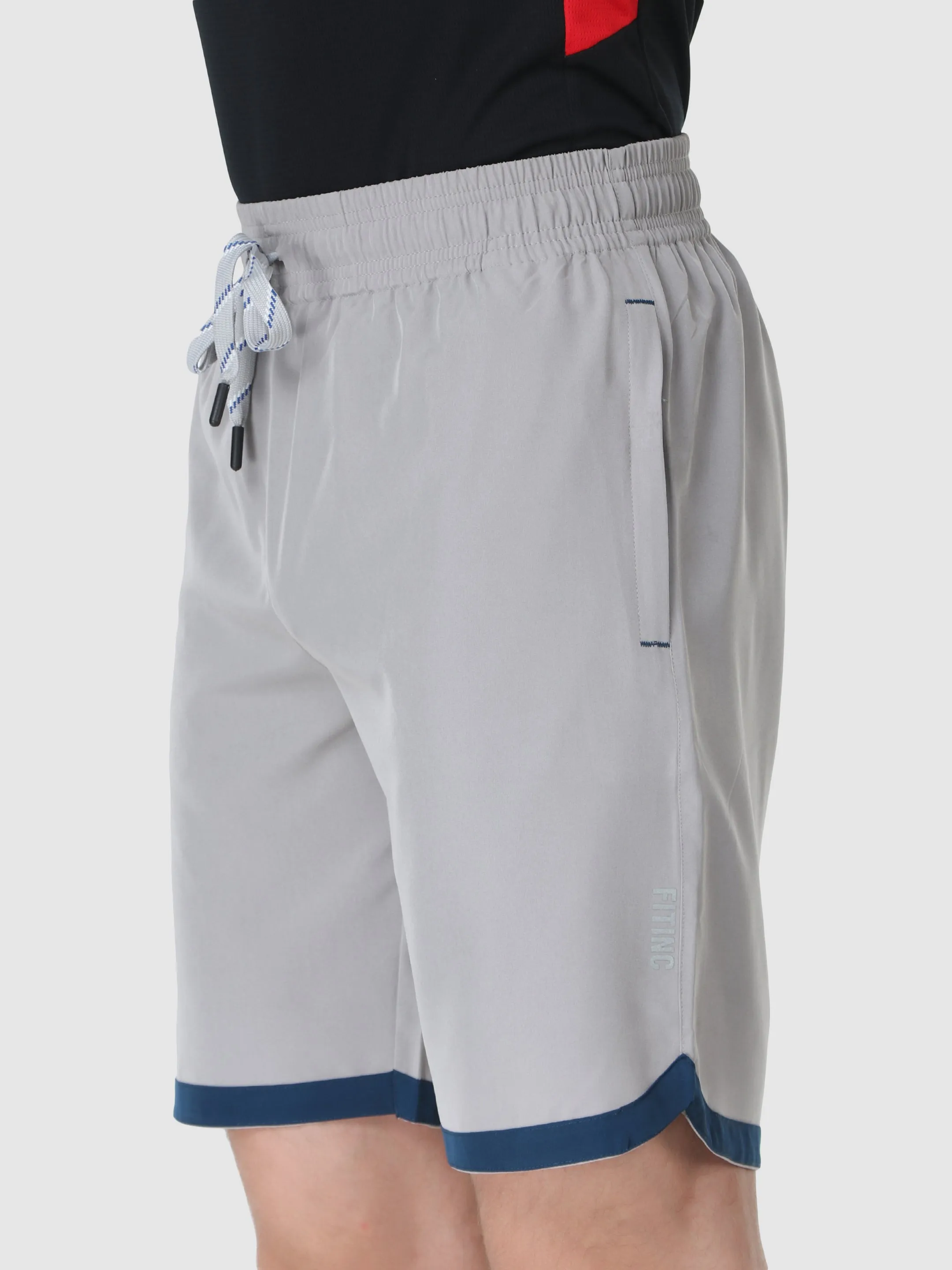 ethical fashion Men's Securely Pocketed Active Shorts - Light Grey