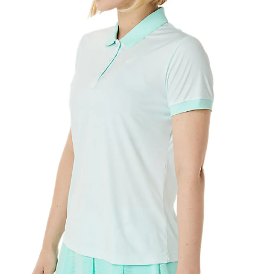 Outdoor Ready Asics Women Court Polo-Shirt - Soothing Sea