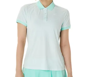 HighDurability Yarn elegant design Asics Women Court Polo-Shirt - Soothing Sea