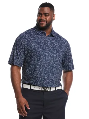 Effortless Fashion Luxury Look Big & Tall Chevron Print Golf Polo