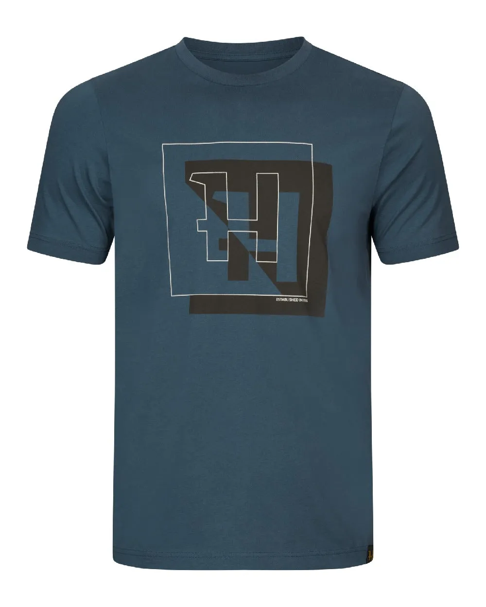 TaglessCollar Soft Material Harkila Mens H-Logo Short Sleeve T-shirt Clearance