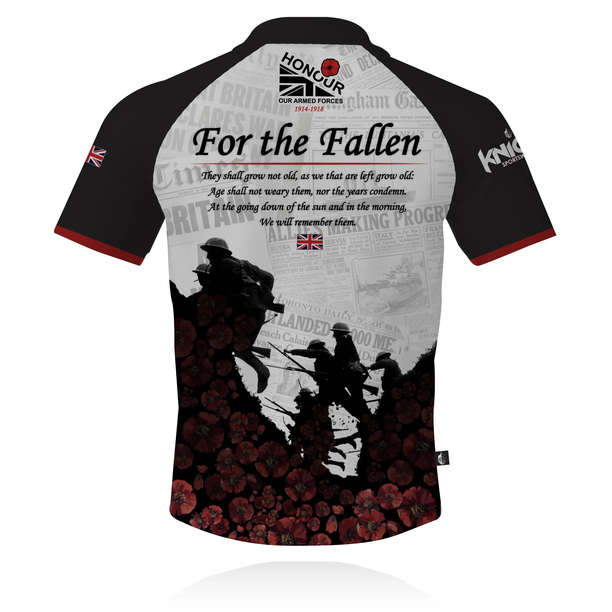 Honour Our Armed Forces 'In Flanders Fields' - Tech Polo Dress Up Or Down