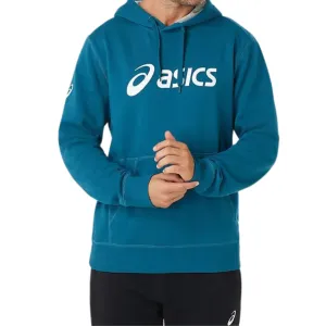 Smart Design Chambray Asics Mens Fleece Hoodie - Ink Teal