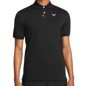 Ventilated Side Gussets The Nike Polo Rafa Men's Slim-Fit Polo - Black/White
