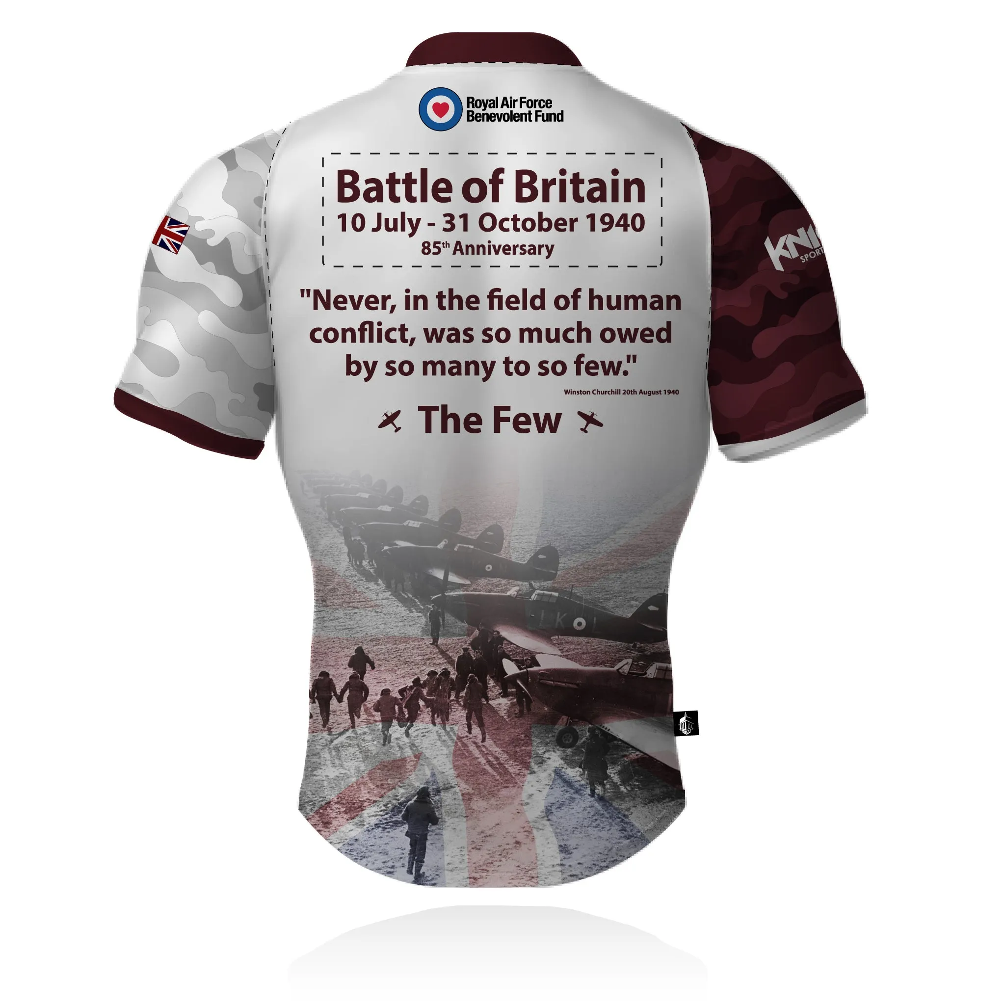 Soft Base Cool Layer Wear RAFBF Battle Of Britain 85th Anniversary - Rugby/Training Shirt