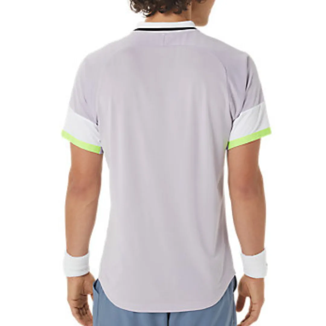 Asics Match Polo Men Shirt - Dusk Violet/Soft Sky Versatile Fashion