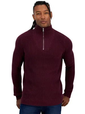 Men's Knitted Sweaters,Burgundy Cozy Apparel product hiking suitability