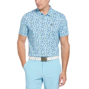 Original Penguin Mens Lemonade Print Golf Shirt Polo - BALTIC SEA Casual Layers