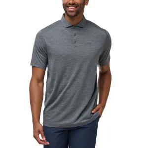 AntiPilling Technology Classic Shirt Travis Mathew Heater Pro Golf Shirt - Heather Grey